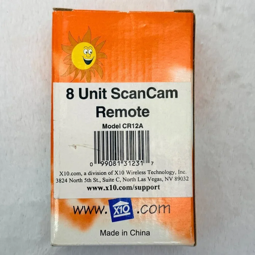 X10 8 Unit ScanCam Remote Control CR12A Tested & Works Open Box